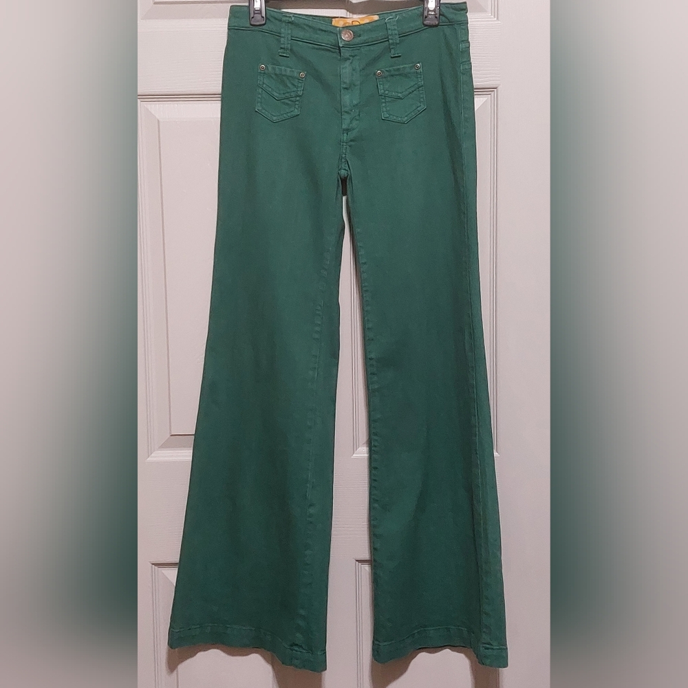 Vintage Dittos Green Lowrise Bellbottoms Size Small (27)